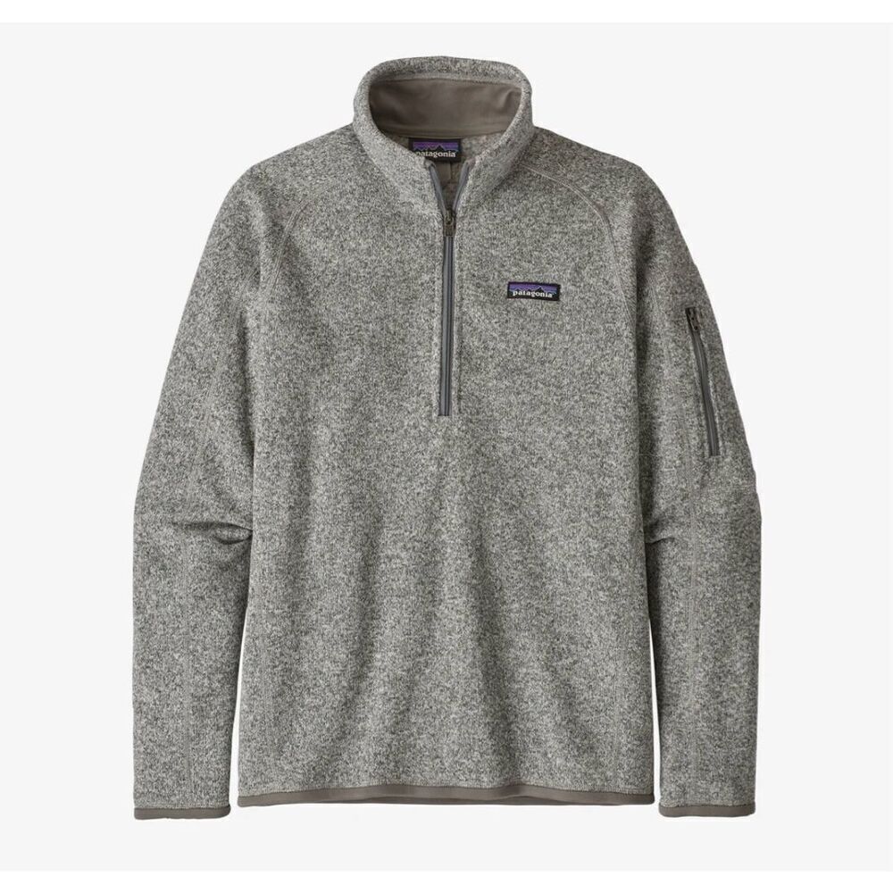 Patagonia Women’s M Better Sweater 1/4-Zip Fleece Pullover Sweatshirt Gray
